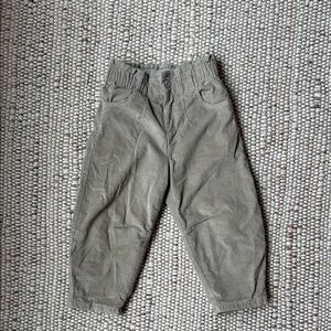 Zara Green Corduroy Pants